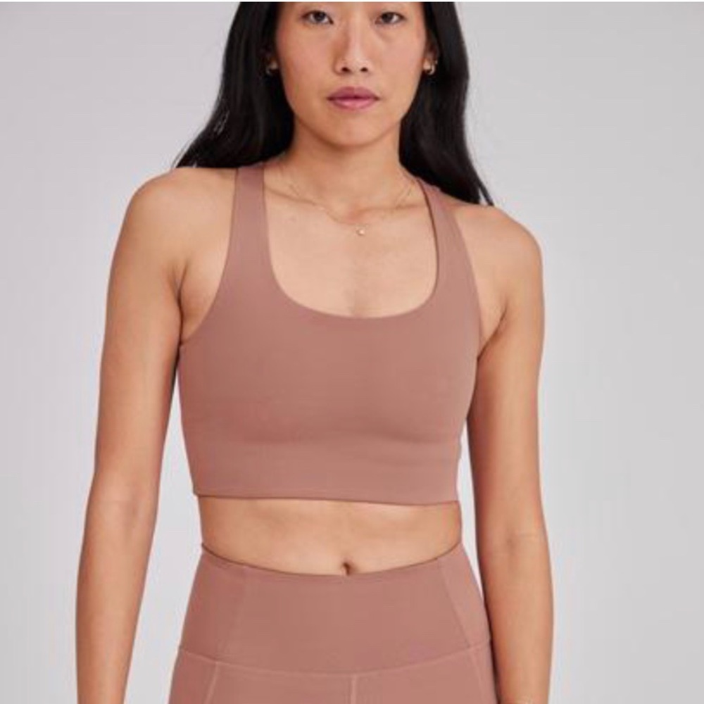 Girlfriend Collective Paloma Bra in Rosebud